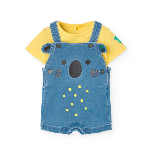 BOBOLI - salopette + t-shirt koala abbigliamento est 25 b - BOY