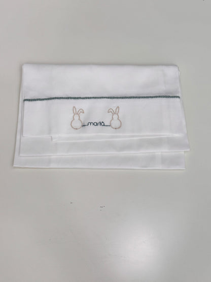 MARLU' - set lenzuola coniglietto (set n. 64) corredino invernale 25/26 - UNISEX