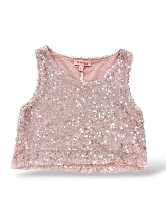 IMPERIAL - top scamiciato paillettes abbigliamento est 25 j - GIRL