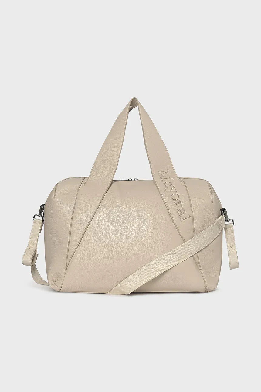 MAYORAL-borsone ecopelle beige-invernale