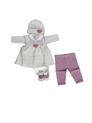 BABY LORD - completino 4pz corredino inv - GIRL