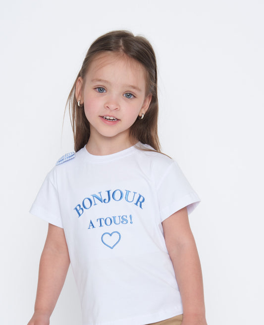 TO BE TOO - t-shirt bonjour abbigliamento est 25 j - GIRL