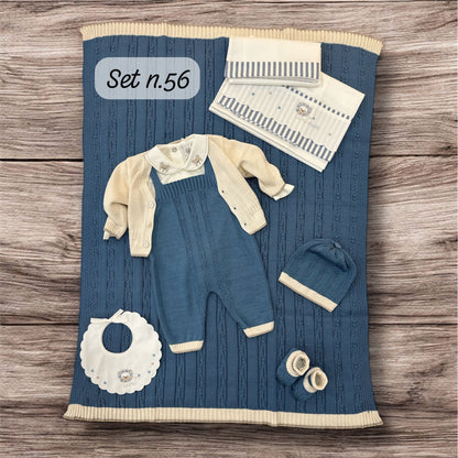 MARLU' - scarpine in filo di cotone (set n.56) corredino est 25 - BOY