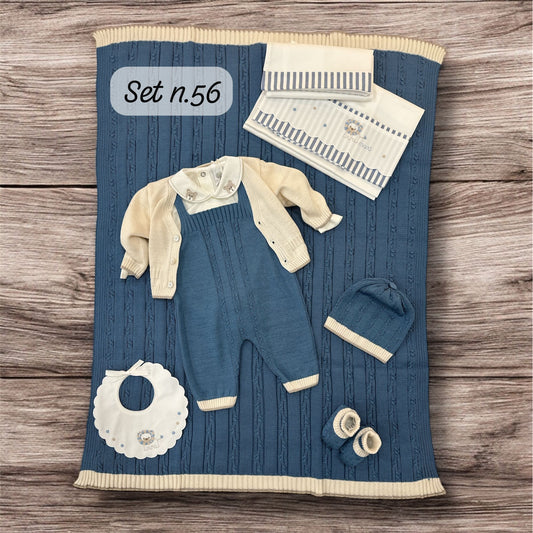 MARLU' - scarpine in filo di cotone (set n.56) corredino est 25 - BOY