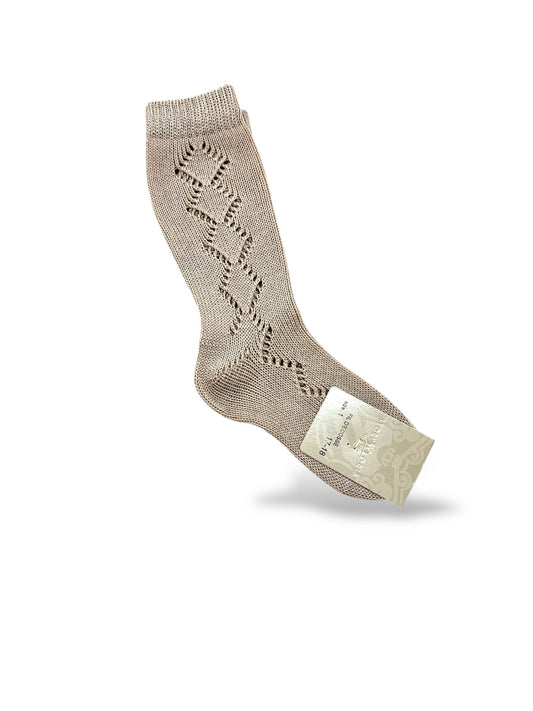 STORY LORIS - calzettone traforato beige accessori - UNISEX