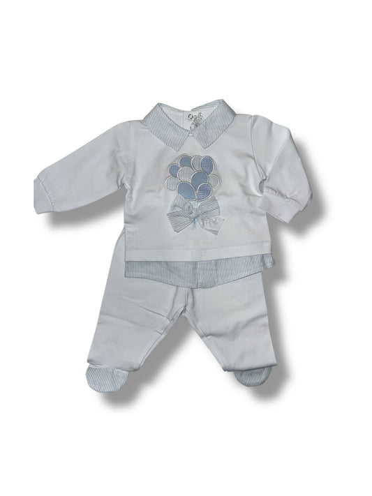 LA SARTORIA DEI PICCOLI - completino 2 pz corredino estivo