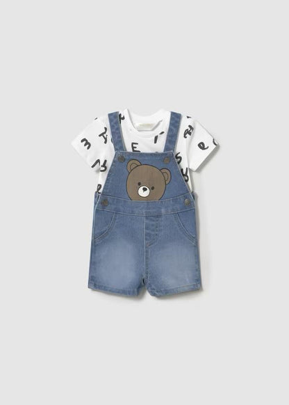 MAYORAL - salopette denim orsetto abbigliamento est 25 b - BOY