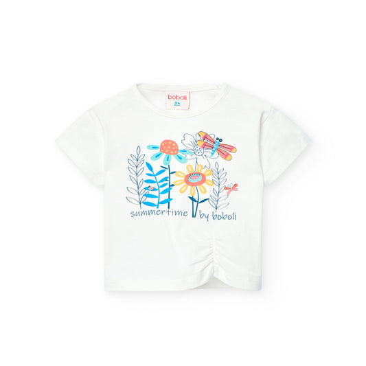 BOBOLI - maglietta manica corta fantasia abbigliamento est 25 b - GIRL