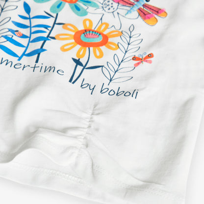 BOBOLI - maglietta manica corta fantasia abbigliamento est 25 b - GIRL
