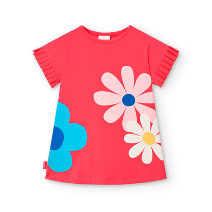 BOBOLI - vestito morbido fiori abbigliamento est 25 b - GIRL