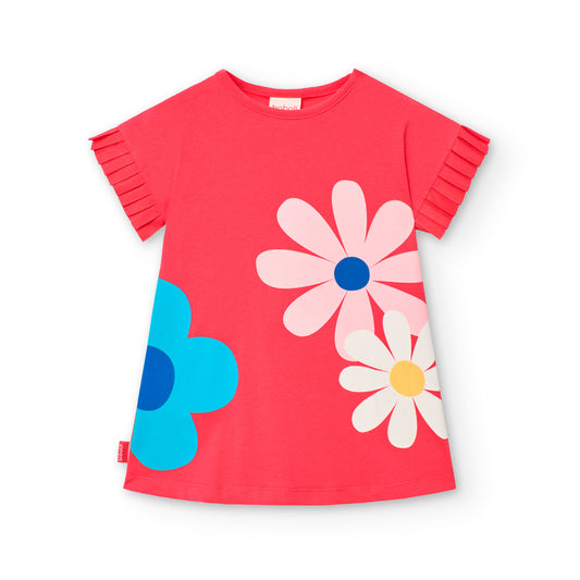 BOBOLI - vestito morbido fiori abbigliamento est 25 b - GIRL