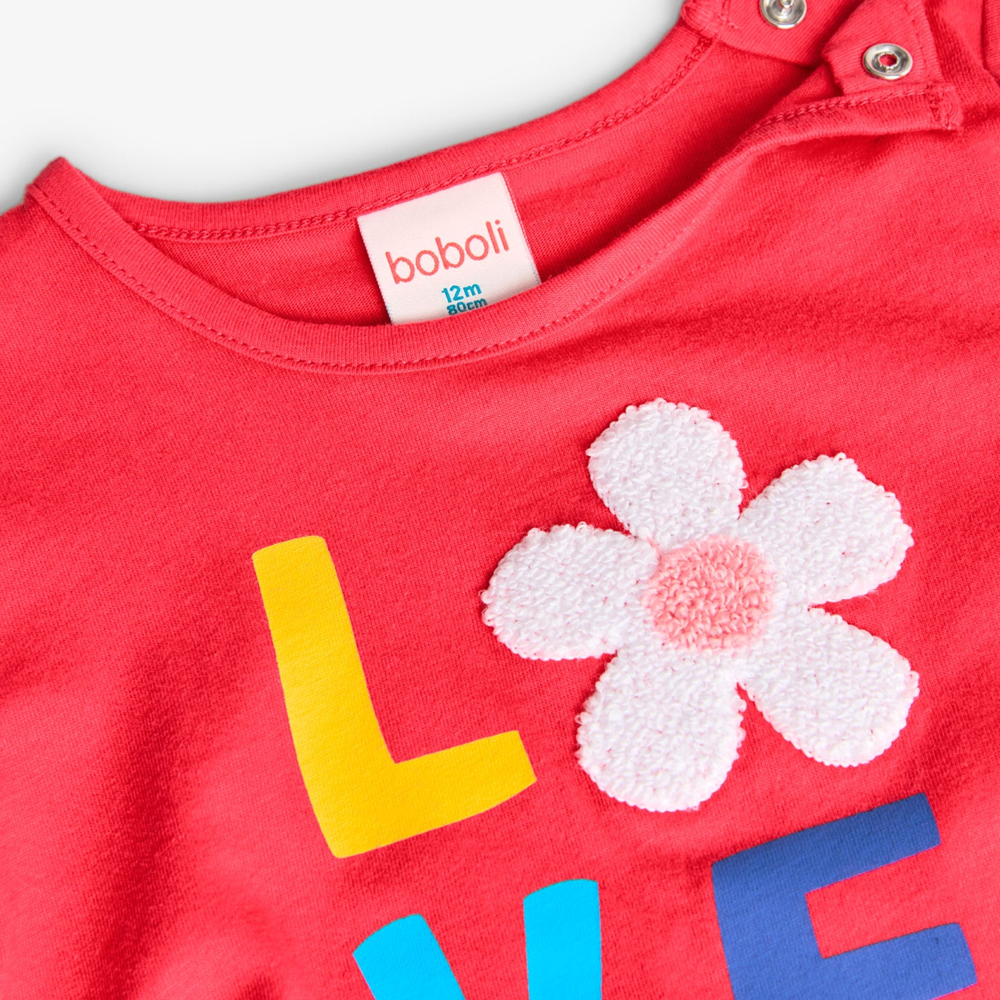 BOBOLI - t-shirt manica corta love abbigliamento est 25 b - GIRL