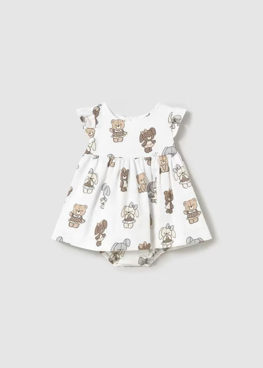 MAYORAL - vestito con culotte stampato orsetti abbigliamento est 25 b - GIRL