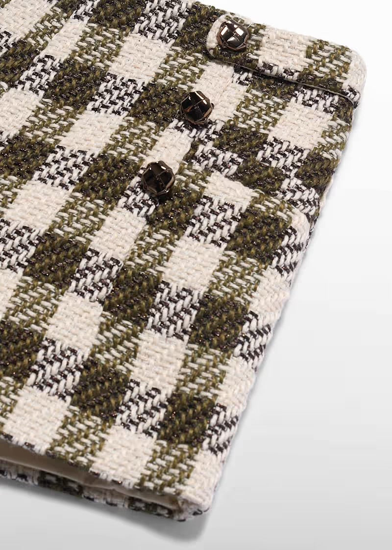 ABEL & LULA - bermuda pied de poule verde/beige - invernale