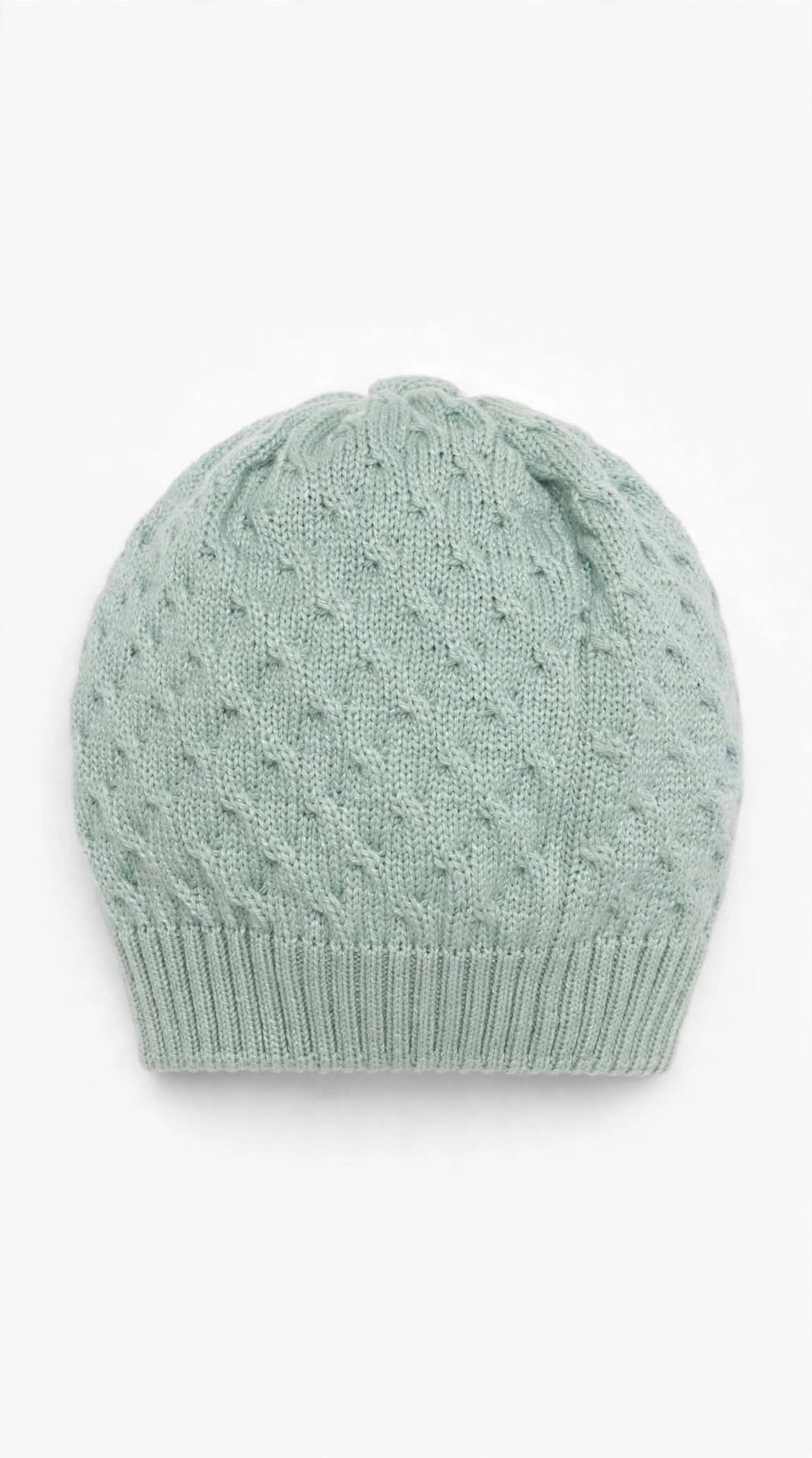MARLU' - cappellino in lana lichene/vaniglia (set n.63) - invernale