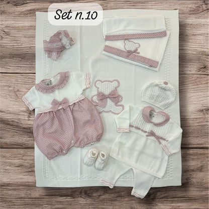 MARLU' - scarpine in filo di cotone (set n.58) corredino est 25 - GIRL