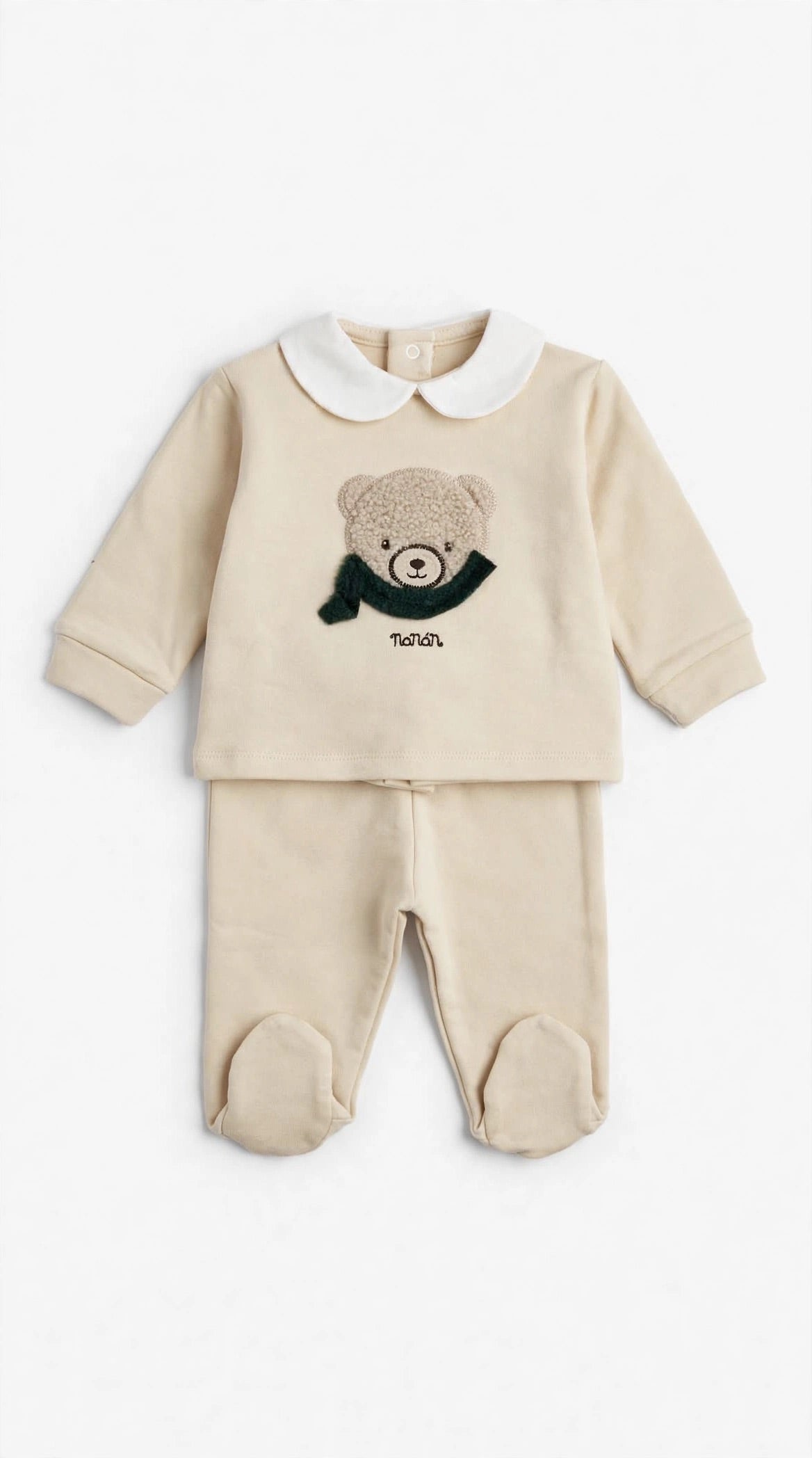 NANÁN - completo 2 pezzi teddy beige - invernale