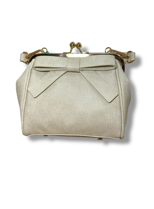 ABEL & LULA - borsa texture fiocco champagne accessori - GIRL