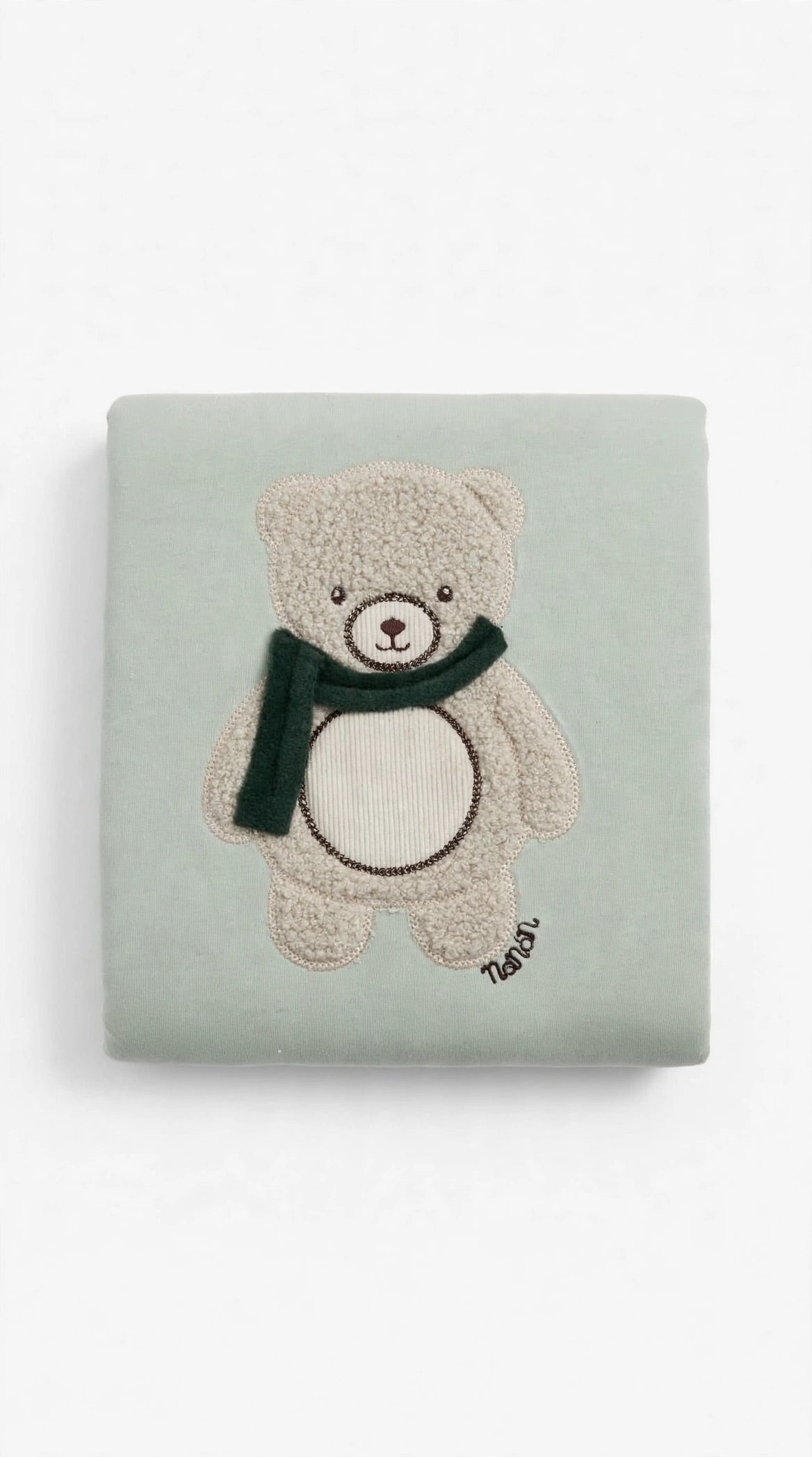 NANÁN - coperta teddy verde - invernale