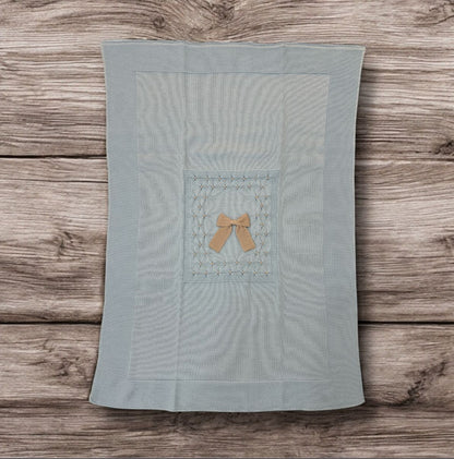 BABY LORD - coperta in filo di cotone fiocco corredino est 25 - BOY