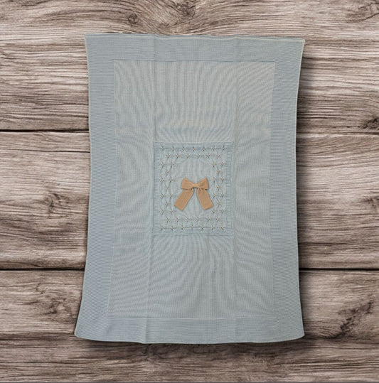 BABY LORD - coperta in filo di cotone fiocco corredino est 25 - BOY