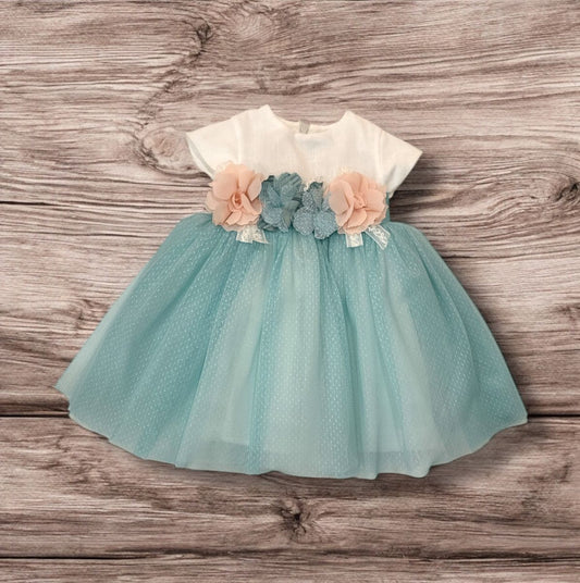 MARLU' - abito tulle e fiori cerimonia abbigliamento est 25 - GIRL