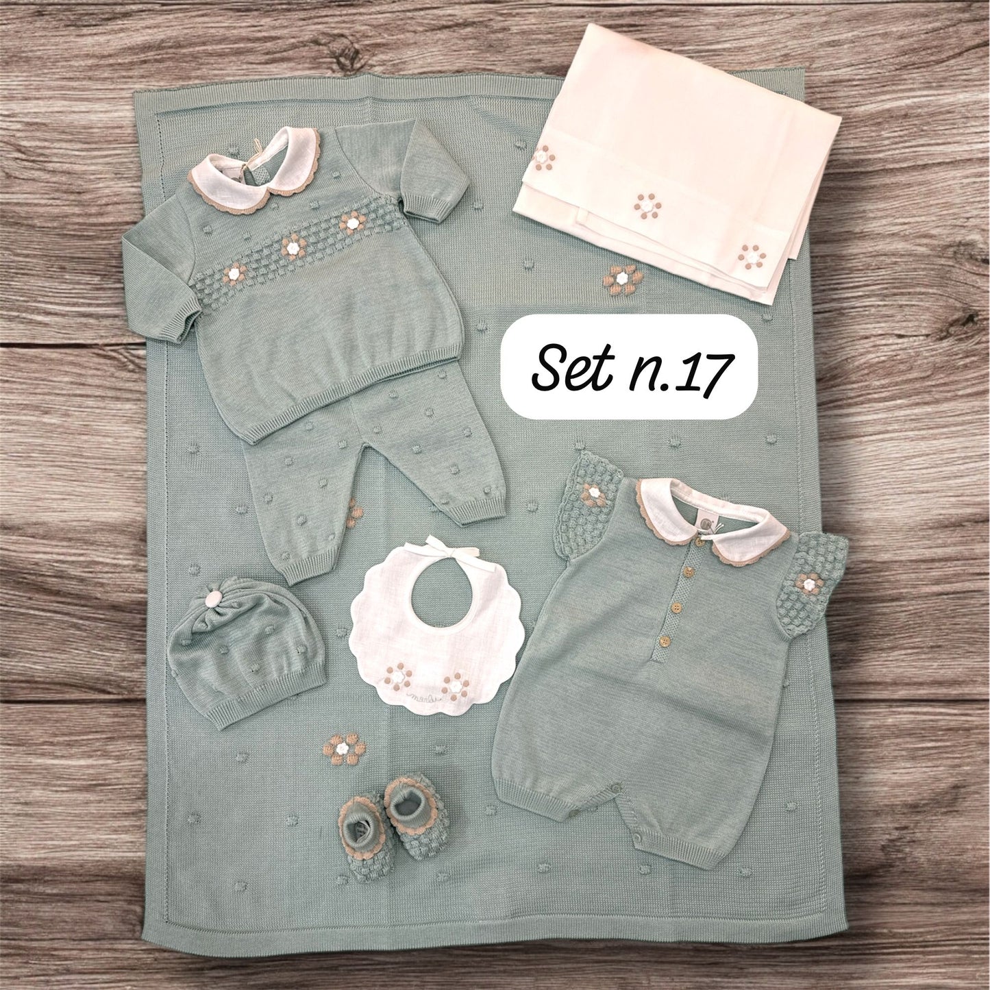 MARLU' - coperta in filo di cotone (set n.17) corredino est 25 - GIRL