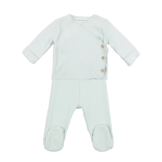 BAMBOOM - completino neonato sky grey