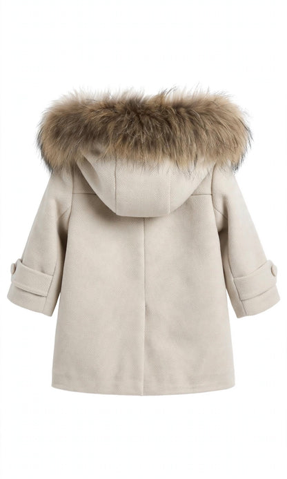 I&M - cappotto con pellicciotto beige