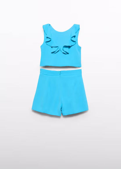 ABEL & LULA - completo bermuda volant abbigliamento est 25 j - GIRL