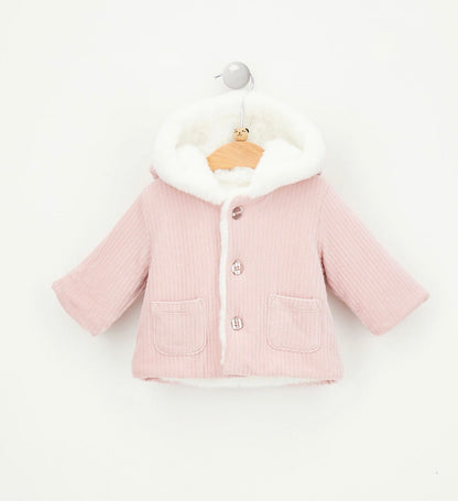 MINIBANDA - cappottino neonato rosa baby - invernale