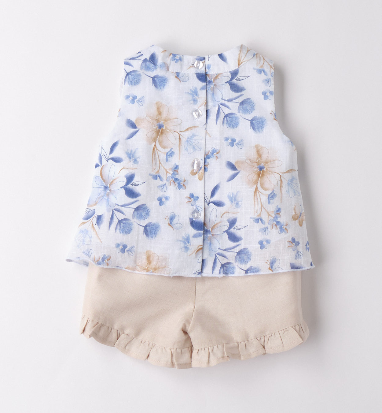 MINIBANDA - completo 2 pz in lino abbigliamento est 25 b - GIRL