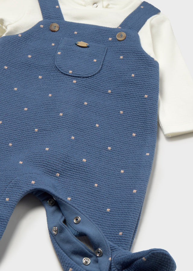 MAYORAL-tutina neonato bianco/blu-invernale