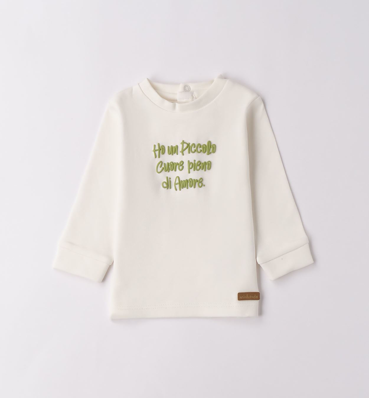 MINIBANDA - t-shirt con scritta abbigliamento invernale 25/26 b - BOY