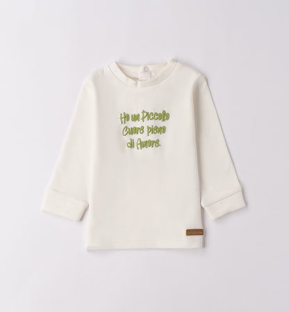 MINIBANDA - t-shirt con scritta abbigliamento invernale 25/26 b - BOY