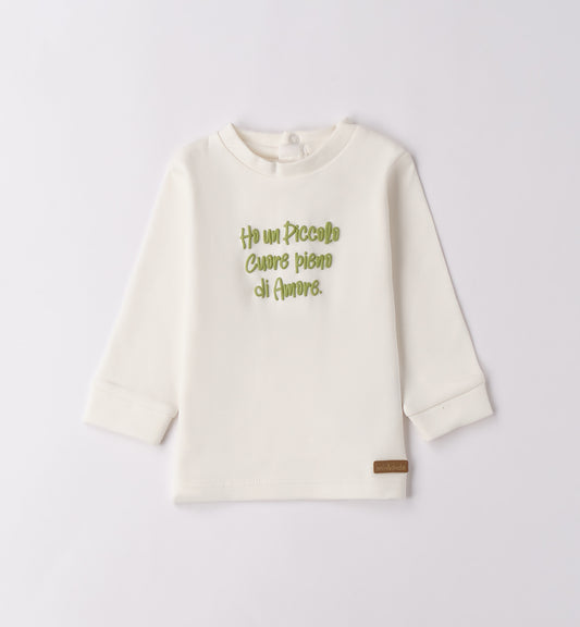 MINIBANDA - t-shirt con scritta abbigliamento invernale 25/26 b - BOY