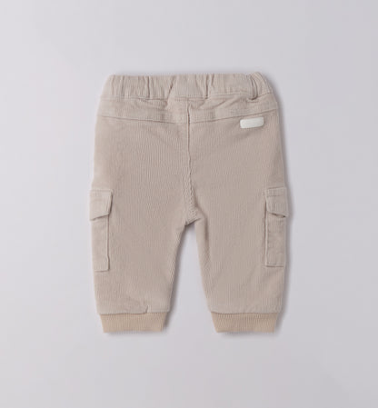 MINIBANDA - pantalone cargo costine beige abbigliamento invernale 25/26 b - BOY
