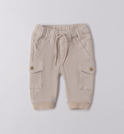 MINIBANDA - pantalone cargo costine beige abbigliamento invernale 25/26 b - BOY