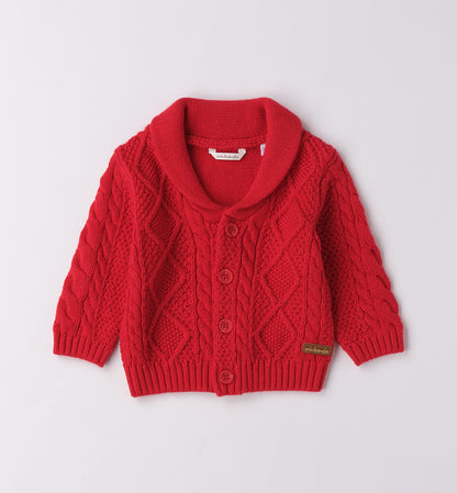 MINIBANDA - cardigan ricamato abbigliamento invernale 25/26 b - BOY