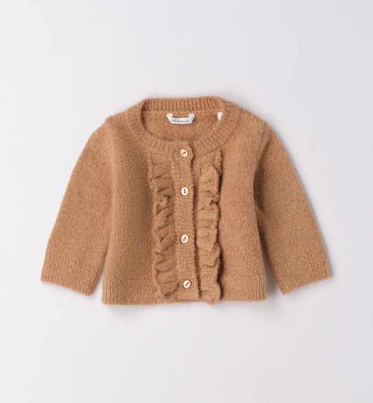 MINIBANDA - cardigan cammello abbigliamento invernale 25/26 b - GIRL
