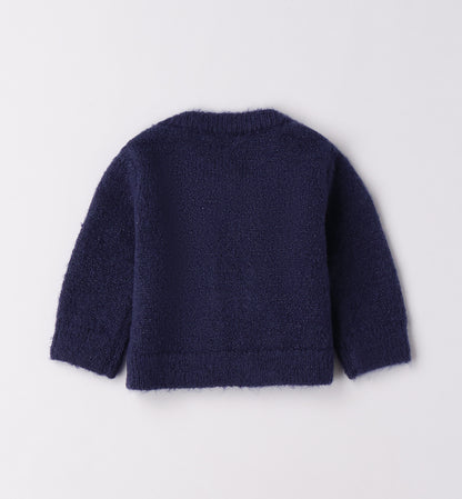 MINIBANDA - cardigan blu abbigliamento invernale 25/26 b - GIRL