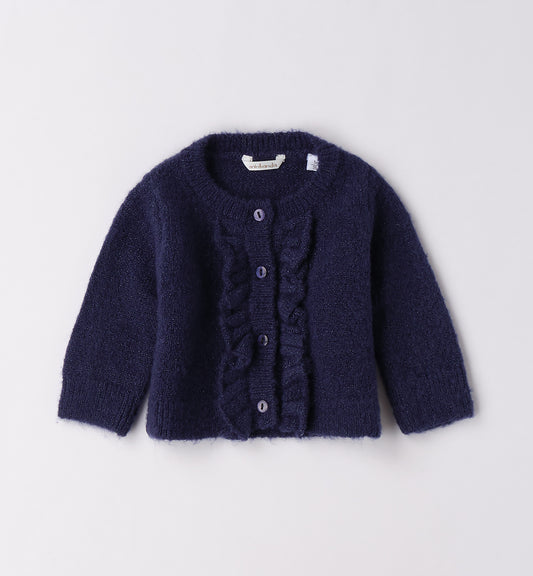 MINIBANDA - cardigan blu abbigliamento invernale 25/26 b - GIRL