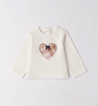 MINIBANDA - t-shirt manica lunga cuore abbigliamento invernale 25/26 b - GIRL