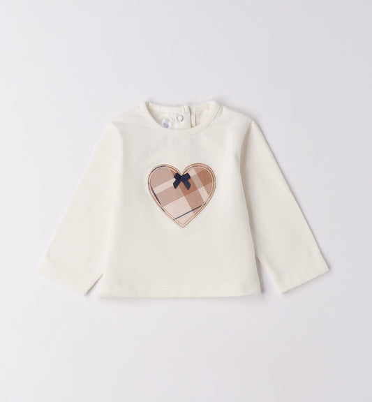 MINIBANDA - t-shirt manica lunga cuore abbigliamento invernale 25/26 b - GIRL