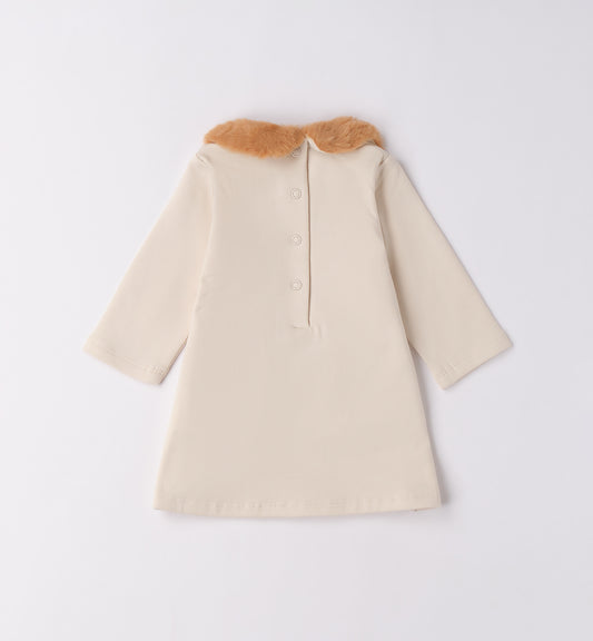 MINIBANDA - abito con dettagli in pelliccia abbigliamento invernale 25/26 b - GIRL
