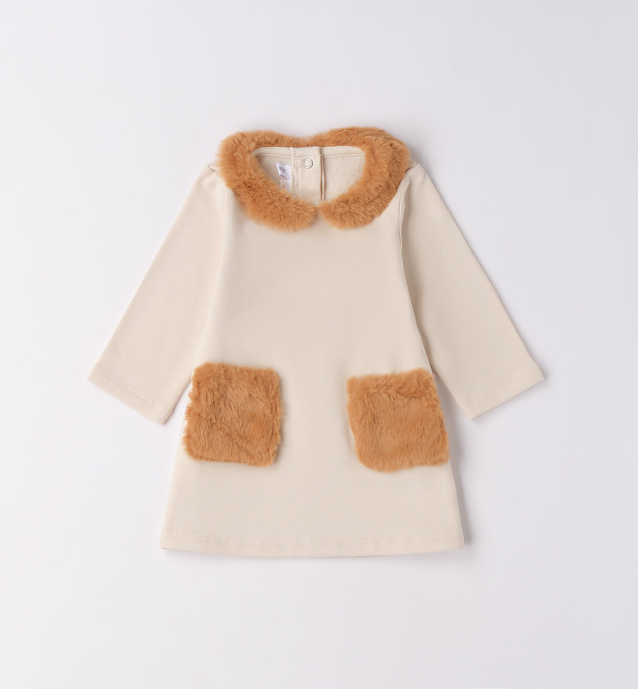 MINIBANDA - abito con dettagli in pelliccia abbigliamento invernale 25/26 b - GIRL