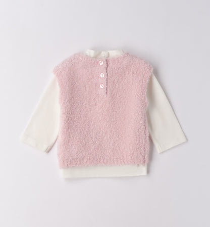 MINIBANDA - maglia con gilet abbigliamento invernale 25/26 b - GIRL