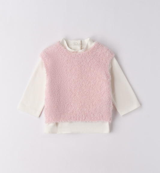 MINIBANDA - maglia con gilet abbigliamento invernale 25/26 b - GIRL