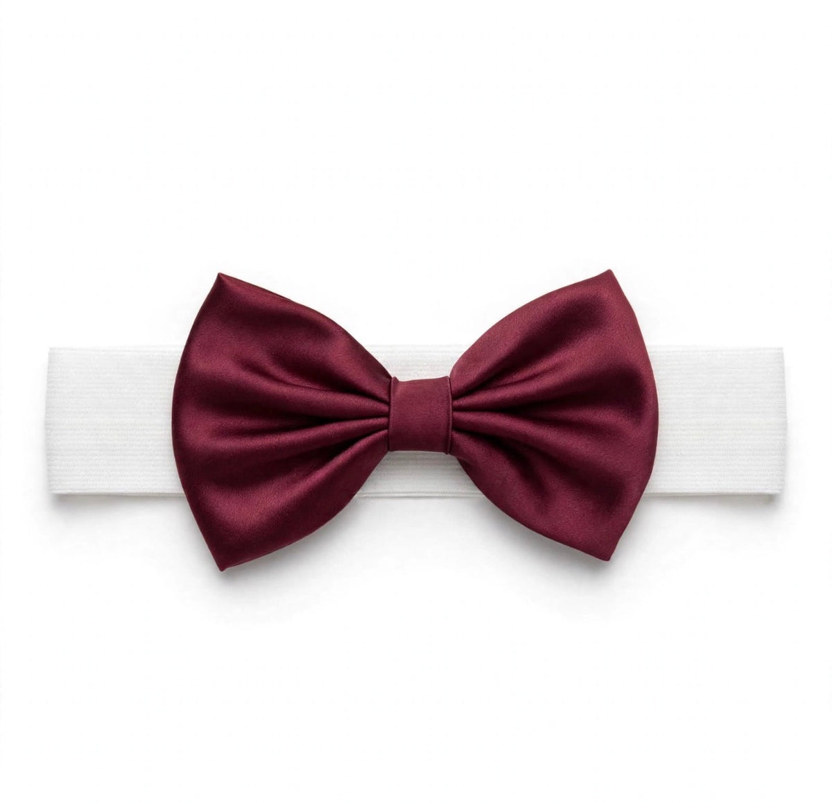 I&M - fascia con fiocco bordeaux