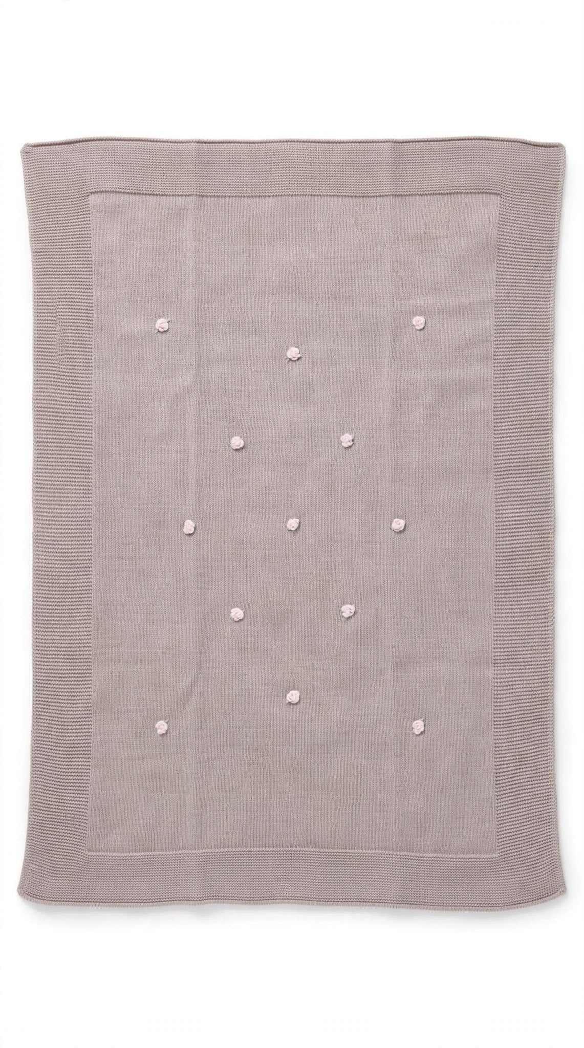 BABY LORD - coperta fior di loto lana 100% sabbia/rosa - invernale